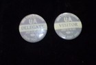 Antique  1917 Ohio State Ass of The U a  Visitor And Delegate Pins Lot Of 2