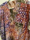 Unisex African Adire Batik Tunic Shirt Men s Xl Boho Festival Dashiki  Xl