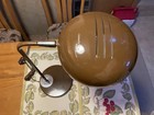 Mcm Brown Chrome   Enamel Space Age Articulated Shade Table Lamp   1970   s 