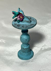 Dollhouse 1 12 Scale Miniature Sundial Garden Ornament W bird   Flower