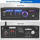 Pyle Wireless Power Amplifier Home Audio Bluetooth Receiver System Pcau46ba