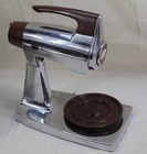 Vintage Sunbeam Mixmaster 12-speed Mixer Chrome Body   Brown Retro 