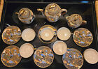 Antique Satsuma Japan Porcelain Dragon Tea Set 18 Pc 