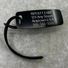 Custom Luggage Tags Baggage Tag Carry On Bag Id Engraved Luggage Tag Black