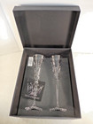 Waterford  wishes Collection  Celebrate Beginnings Crystal Flutes W box 