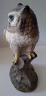 Owl On Branch Ceramic Porcelain Figurine Made In Japan 7  Tall Vintage