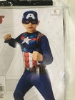 New marvel Avengers Captain America Childs Halloween Costume Size Small  4-6 