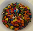 Camp Fire Girls Assorted Wood Beads Lot Of 300