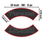 Custom Embroidered 13  Top And Bottom Rocker Biker Mc Club  Sew On Patch  b 