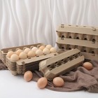 Natural Pulp Paper Egg Cartons Holds 12 Eggs Eco-friendly Egg Carton  50 Pack 