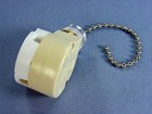 Leviton 1689 Nickel Pull Chain Rotary Appliance Switch 3-speed 2-circuit No Lead