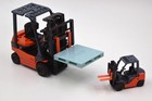 Tonero Toyota Fl 8fg25 Diecast Lift Truck 1 23   1 45 Set Of 2 Pcs New In Box
