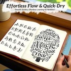 12 Size Calligraphy Pen Set Beginners Writing Hand Lettering Pens Brush Art