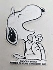Vintage Snoopy Peanuts Snoopy Peanuts Laughing Magnet 