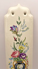 Vintage Painted Italian Style Porcelain Fingerplate Door Push Plate 11 1 2    X 3 
