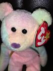 Ty Beanie Baby Groovy Tie-dyed Bear  Mint Plush Stuffed Animal Colorful Pastels