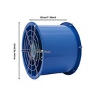 16  Axial Fan Cylinder Pipe Spray Booth Paint Fumes Exhaust Fan
