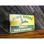 John Deere Sign - Quality Farm Equipment Sign - 12in X 8in