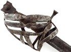 Antique Rare Late Renaissance Era Italian  schiavona  Basket Hilted Broad Sword 