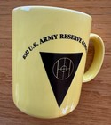 Vintage 83rd Arcom Us Army Reserve Command Yellow Coffee Mug Very Nice