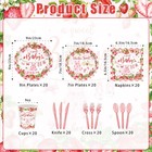 140pcs Strawberry Baby Shower Decorations For Girls Berry Sweet Baby Shower Deco