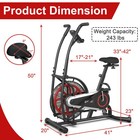 Unlimited Resistance Airdyne Bike Fan Exercise Bike With Clear Lcd Display