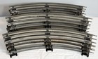 Vintage Lionel Train Track Lot Of 14 Pieces Curved 0 Gauge 3 Rail Tubular Steel
