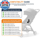Car Seat Adapter For Baby Jogger City Select   Graco Strollers - Black