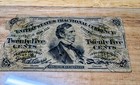 1863  25 Cents Third Issue U s  Fractional Currency Bank Note very Fine Cond 