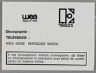 Television   Blondie     Mega Rare Original Olympia  Paris 1977 Concert Ticket