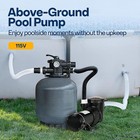 1 0 1 5 2 0 Hp Swimming Pool Pump In above Ground W  Strainer Basket Etl Listed