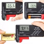2 Pack Digital Battery Tester For Aaa aa c d 9v Universal Voltage Checker