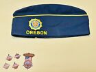 Rare American Legion Chaplain Hat W  Pins   Badges - Hollywood 105 Oregon
