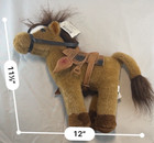 Vintage Russ Berrie Brown Tan Item  7570 Trotter Horse Pony Plush Nwt