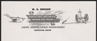 Vintage Letterhead John Deere Farm Machinery Early Plow Ws Benner Rockland Maine