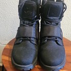 Atlas Men s Black Lace-up Buckle Combat Ankle Boots Us 7 5 Eu 40