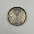 Vintage Set Of 8 Aluminum Metal Embossed Duck Coasters Dogwood Crimped Edge