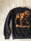 Mack Trucks Bulldog Graphic Black Cotton Blend Crewneck Pullover Sweatshirt Sz S