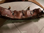 Ww I   2 Swedish Leather Military M-10 Mauser 5 Pouch Ammo Belt Bandolier  