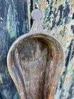 Antique Early Primitive Hand Carved Wood Trencher Dough Peanut Shaped Bowl