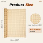 Plastic Rattan Cane Webbing Roll 22 Inch X 3 Ft For Chair Caning  Rattan Color