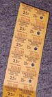 Vtg Lot 15 Valentine Theatre Unused Tickets Admit One 25 Cents Toledo Ohio Old