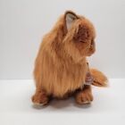 Vintage 1990 Avanti Applause Orange Persian Cat Plush 14  Long Hair With Tag