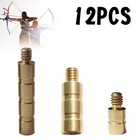 12pk 25 50 100 Grain Archery Arrow Brass Insert Insert Screw Copper Brass Arrow
