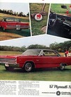 1967  Plymouth Fury Vintage Print Ad Car Automobile  Chrysler
