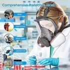 Full Face Gas Mask Painting Spraying Respirator W filters Set For 6800 Facepiece