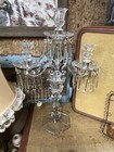 Heisey 3 Piece Matching Old Williamsburg Antique Crystal Regency 20    Candelabra