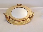 Antique Nautical Brass Finish Porthole Mirror 9-1 4  Home Wall Decorative Design