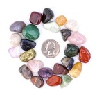 1 4 Lb Tumbled Assorted Small Gemstone Mix 25-50 Stones Rock Crystals Bulk Gems