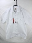 Large Dickies Twill Work Shirt  Short Sleeve  White  1574wh  Original Fit Nwt